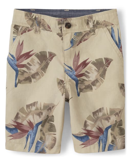 Boys Woven Leaf Shorts - Outback Adventure