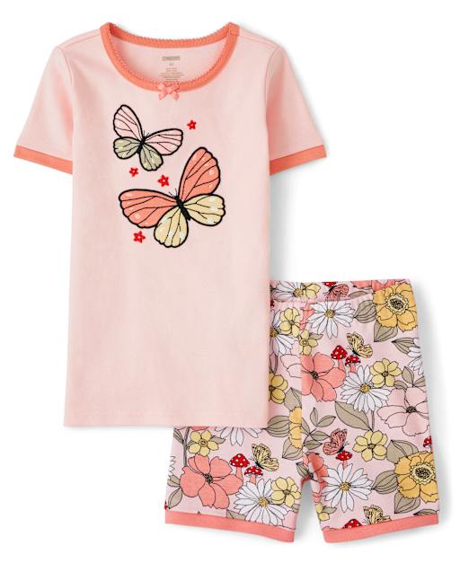 Pyjama en coton ajusté à papillons pour filles - lbl_product_image_view_2