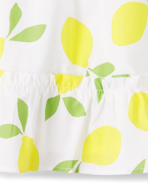 Girls Lemon Ruffle Skort - Citrus & Sunshine - view 2