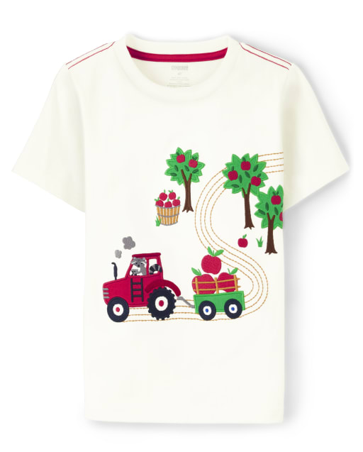 Haut de verger de pommiers brodé pour garçons - Chef de classe - lbl_product_image_view_1