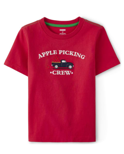 Famille assortie pour garçons Apple Picking Top - Premier de la classe - lbl_product_image_view_1
