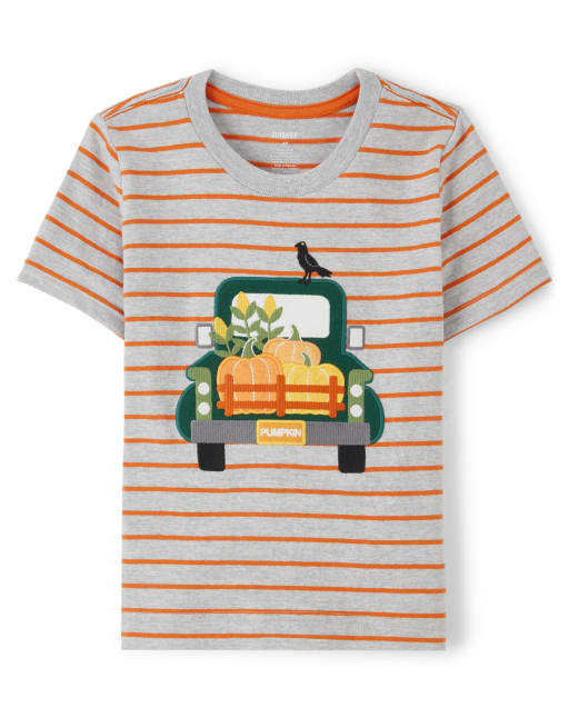 Haut rayé pour camionneur pour garçon - Perfect Pumpkin