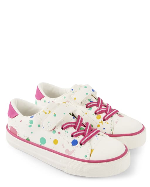 Baby Girl Size 7 Gymboree Pink Velvet Star Appliqué High Top Sneaker Shoes 