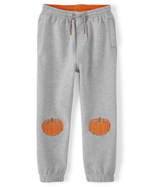 Boys Pumpkin Pull On Jogger Pants - Perfect Pumpkin