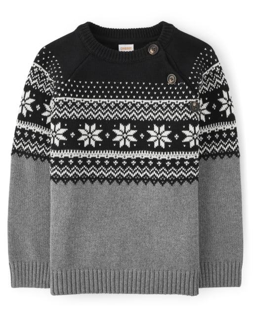Boys Snowflake Fairisle Sweater - Perfect Present