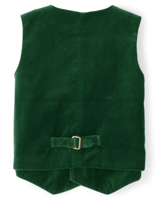 Boys Velvet Vest - Holiday Traditions - view 2