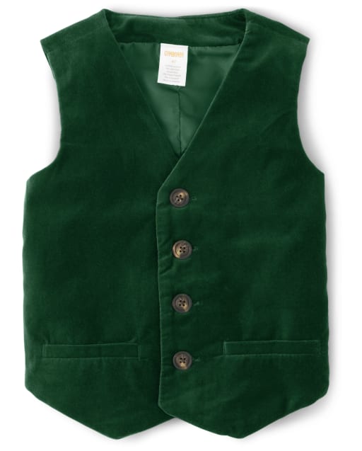 Boys Velvet Vest - Holiday Traditions - view 1