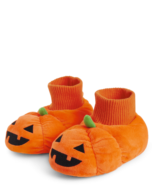 Unisex Kids Pumpkin Slippers - Gymmies