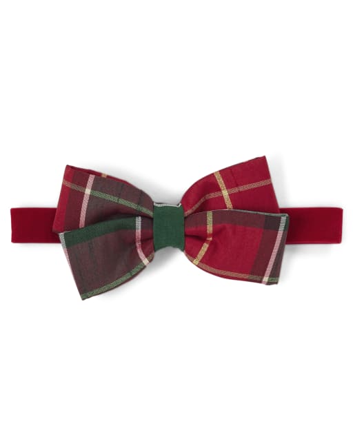 Baby Girls Plaid Bow Headwrap - Holiday Traditions