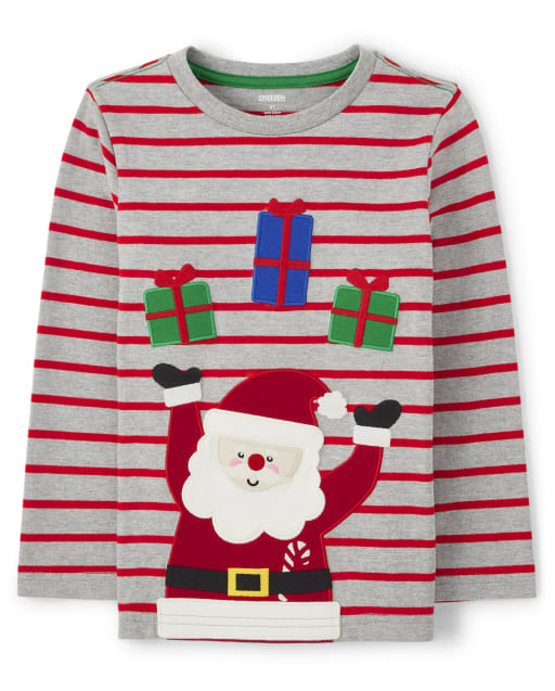 Boys Striped Santa Top - Holiday Express - lbl_product_image_view_1
