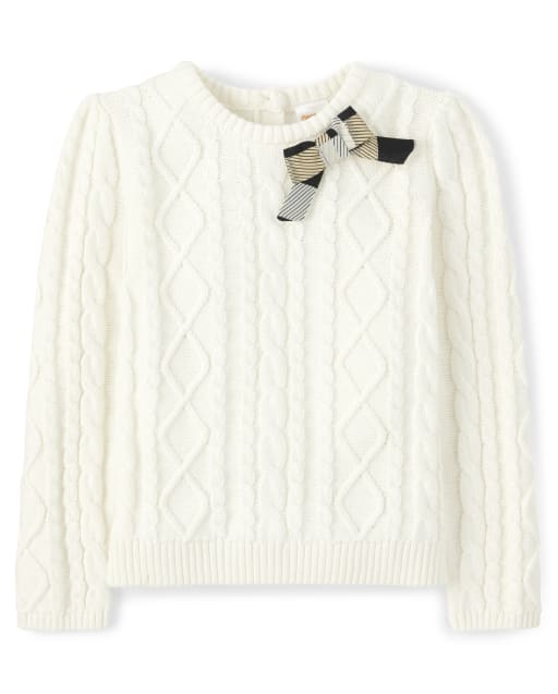 Girls Cable Knit Sweater - Perfect Present - view 1