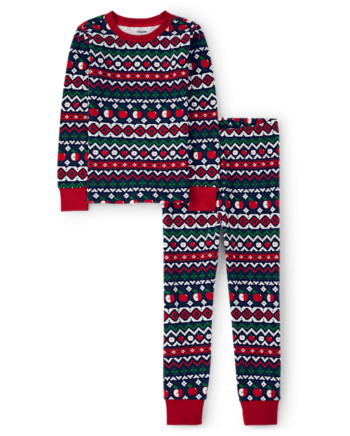 Pyjama en coton ajusté à motif Fair Isle pour enfants - lbl_product_image_view_2