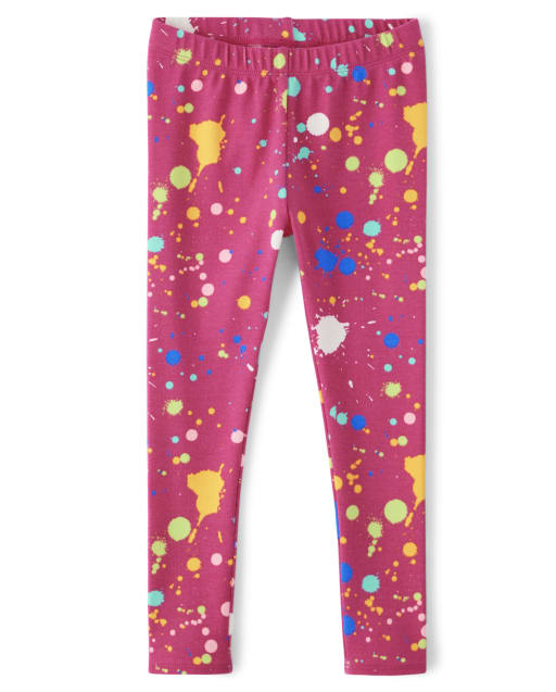 Girls Paint Splatter Leggings - Future Artist - view 1