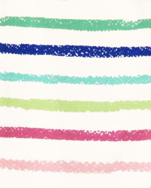 Girls Rainbow Striped Leggings - Future Artist - view 2