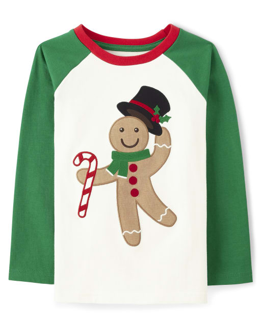 Boys Gingerbread Raglan Top - Holiday Express - lbl_product_image_view_1
