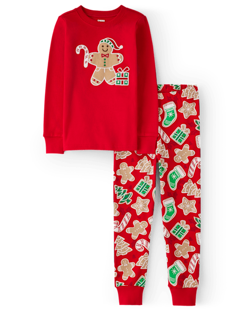 Pyjama en coton ajusté motif pain d'épice pour enfants - lbl_product_image_view_2