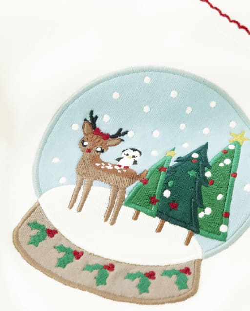 Haut boule à neige brodé pour fille - Holiday Express - lbl_product_image_view_2