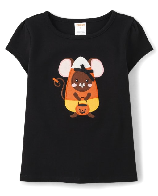 Haut brodé souris pour fille - Trick or Treat - lbl_product_image_view_1