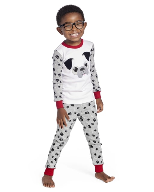 Pijama de 2 piezas de algodón con ajuste ceñido y manga larga para niños - Gymmies