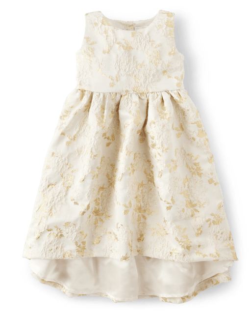 Girls Floral High Low Dress - All Dressed Up - view 2