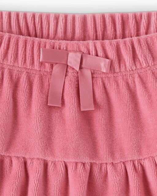 Girls Velour Shirred Skort - Bear Hugs - view 2