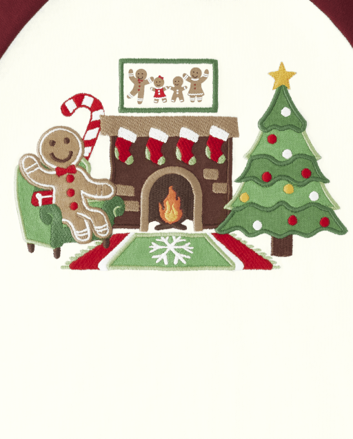 Haut raglan de Noël brodé pour garçon - Maison en pain d'épice - lbl_product_image_view_2