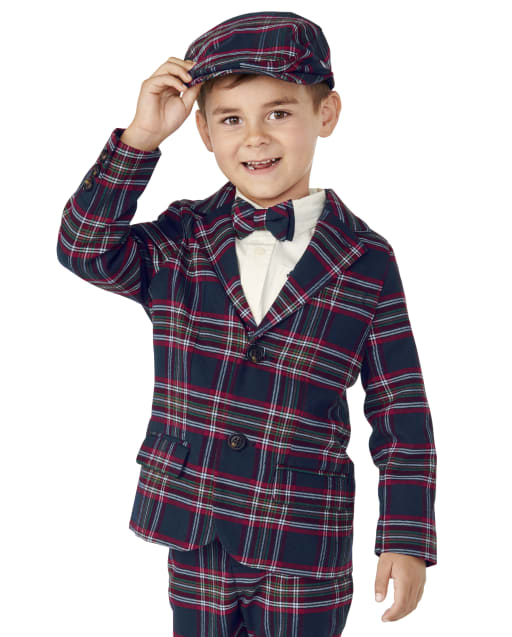 Boys Plaid Blazer - Family Celebrations - view 1