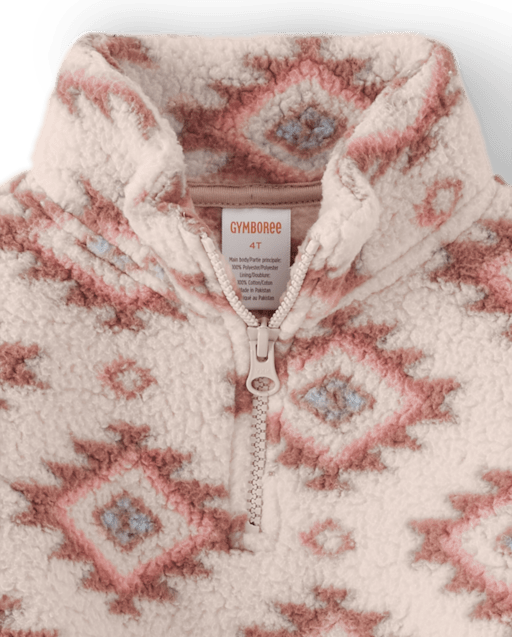 Fille Western molleton demi-fermeture à glissière - Little Rocky Mountain - lbl_product_image_view_2