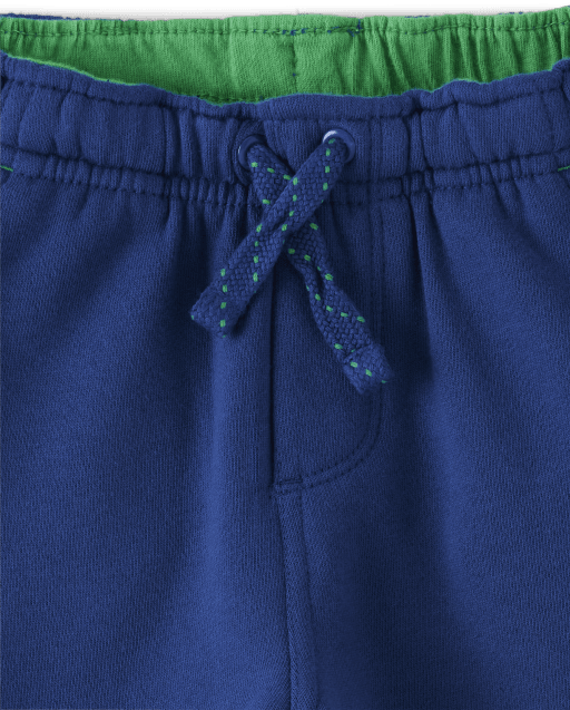 Boys Embroidered Dino Fleece Pull On Jogger Pants - Dino-Mite - view 2