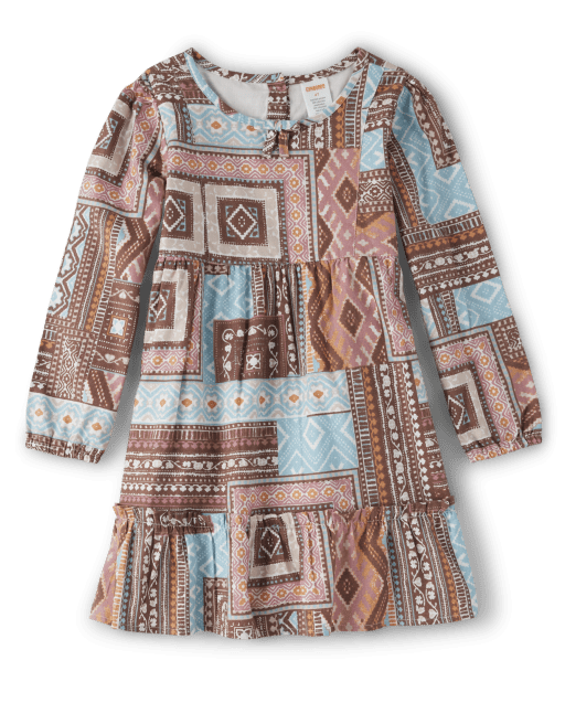 Robe à volants en patchwork pour fille - Little Rocky Mountain - lbl_product_image_view_2