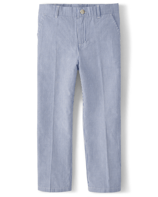 Boys Seersucker Dress Pants - All Dressed Up - view 2