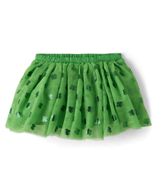 Girls Shamrock Tutu Skirt - Little Leprechaun
