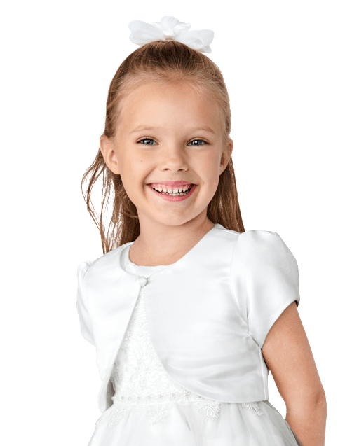 Girls Satin Bolero Jacket - Special Occasions