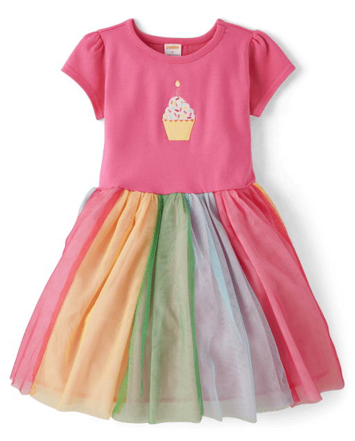 Girls Embroidered Birthday Tutu Dress - Birthday Boutique