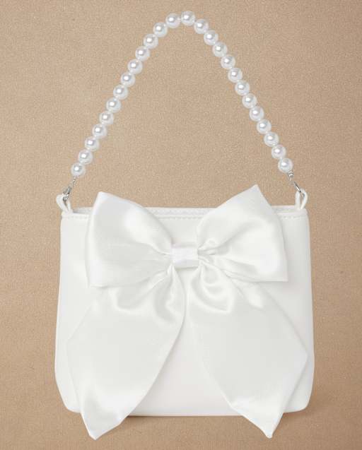 Girls Pearl Bow Bag - Special Occasions - view 1
