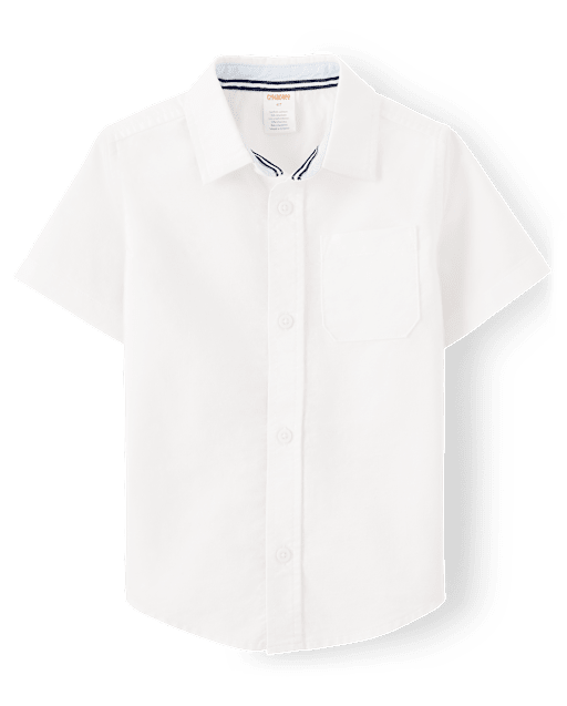 Boys Wrinkle-Resistant Oxford Button Up Shirt - Uniform