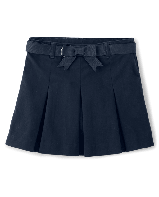 Girls Pleated Belted Skort - Uniform