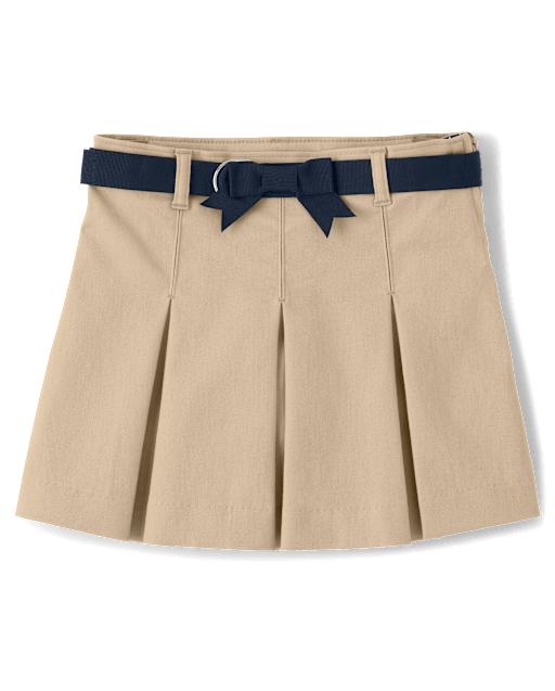 Girls Pleated Belted Skort - Uniform