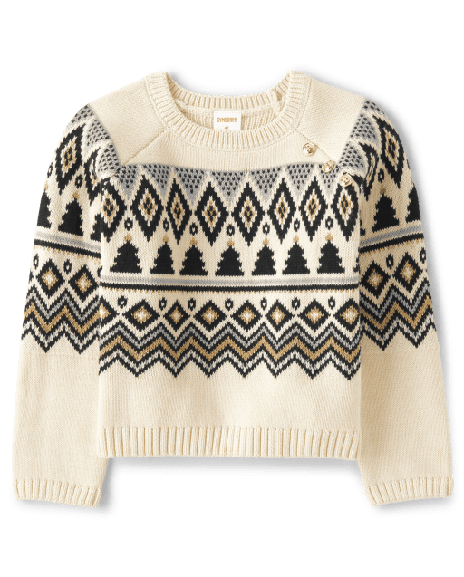 Pull intarsia Fair Isle pour filles - Pays des merveilles d'hiver - lbl_product_image_view_2