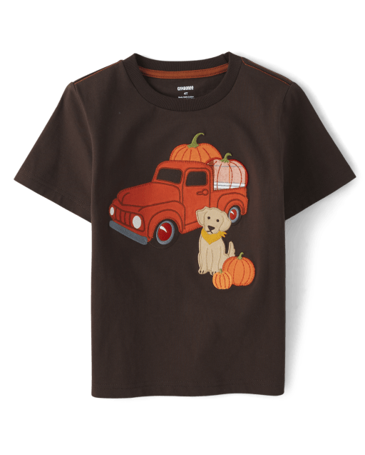 Camiseta estilo camionero bordada para niño - Lil' Pumpkin - lbl_product_image_view_1