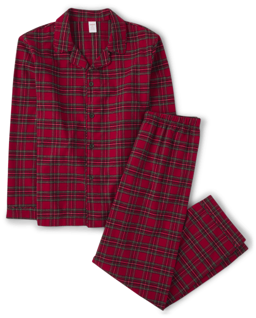 Unisex Adult Matching Family Plaid Flannel Pajamas - Gymmies