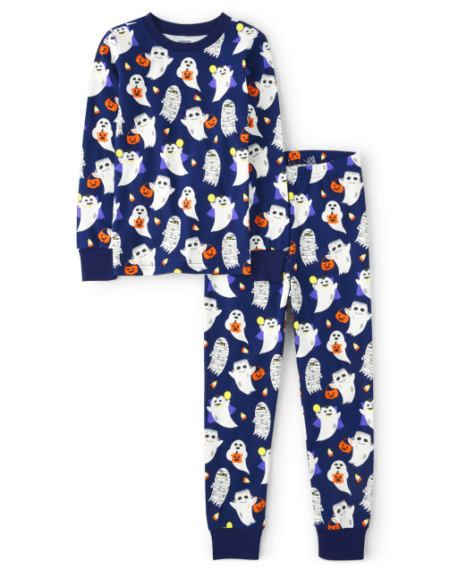 Boys Ghost Snug Fit Cotton Pajamas - Gymmies