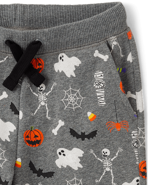 Boys Halloween Fleece Jogger Pants - Trick or Treat - view 2