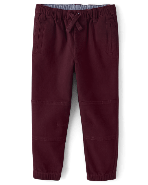 Boys Twill Pull On Jogger Pants - Enchanted Forest - view 1