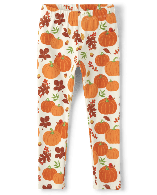 Girls Pumpkin Leggings - Lil' Pumpkin - view 1