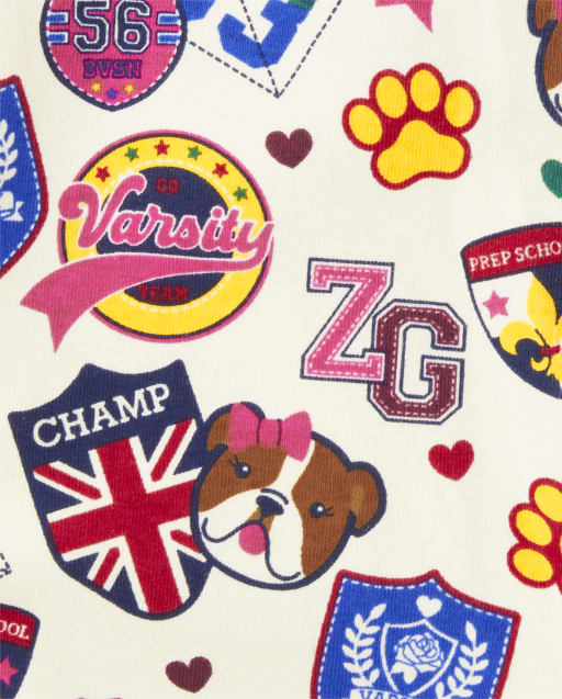 Girls Varsity Patch Leggings - Prep School - view 2