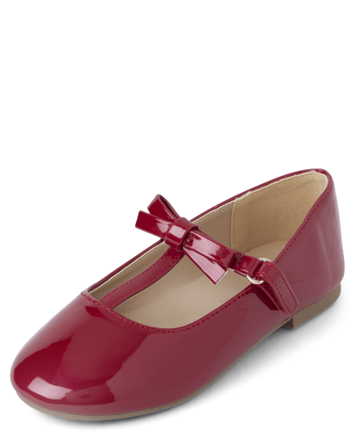 Girls Bow T-Strap Ballet Flats - A Royal Christmas - view 2