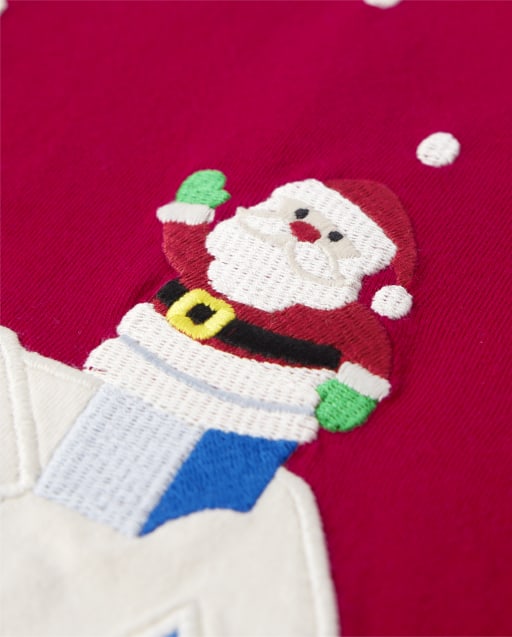Haut à volants brodé pour garçon, motif scène de Noël - Très joyeux - lbl_product_image_view_2