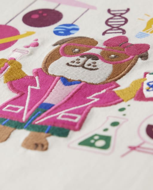 Haut brodé scientifique pour filles - École préparatoire - lbl_product_image_view_2