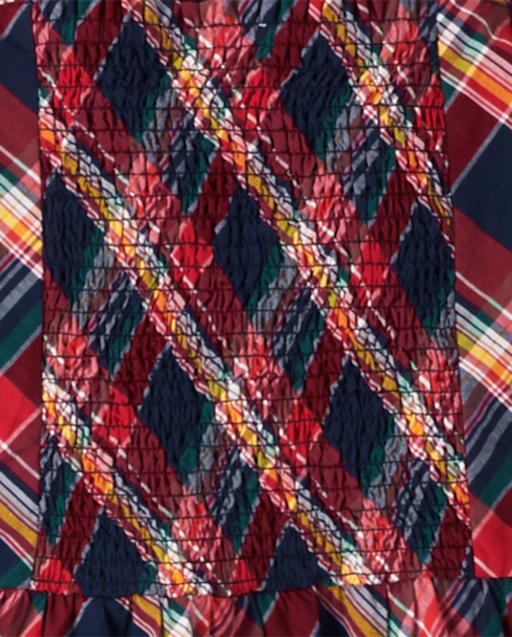 Womens Matching Family Plaid Poplin Tiered Dress - Apple Orchard - lbl_product_image_view_2